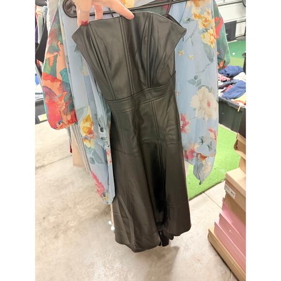 En Saison Dawn Faux Leather Bustier Dress - Picture 7 of 7